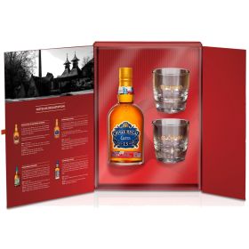 CHIVAS EXTRA 13 ANS AMERICAN RYE COFFRET 2 VERRES