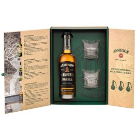 Coffret Jameson Black Barrel avec 2 verres