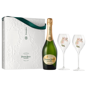 Coffret Perrier-Jouët Grand Brut avec 2 flûtes