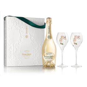Coffret Perrier-Jouët Blanc de Blancs avec 2 flûtes
