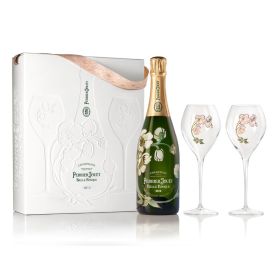 Coffret Perrier-Jouët Belle Epoque Millésimé 2012 avec 2 flûtes