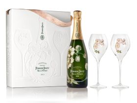 Coffret Perrier-Jouët Belle Epoque Millésimé 2012 avec 2 flûtes
